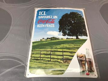 Coca-Cola reclamebord metaal, nieuw beschikbaar voor biedingen