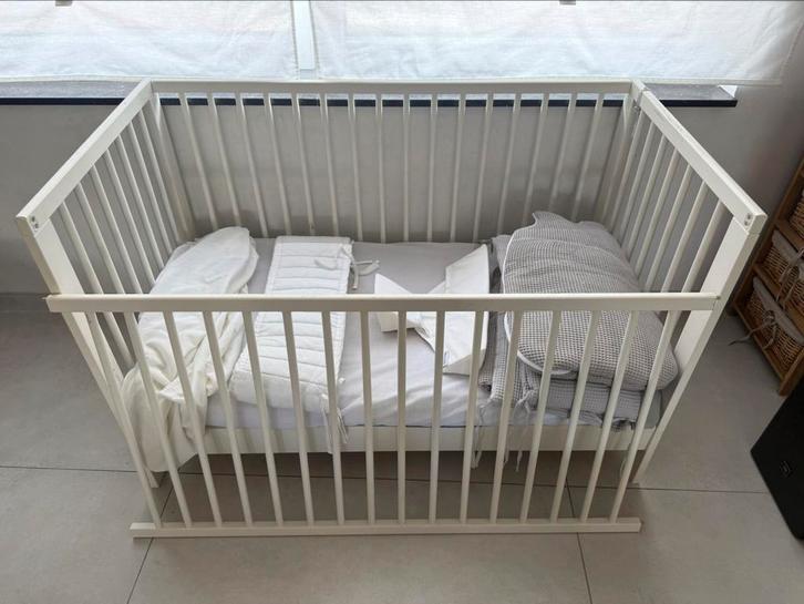 Babybed incl toebehoren, Kinderen en Baby's, Babyparken, Gebruikt, In hoogte verstelbaar, Ophalen