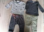 Set van 2 broekjes en 2 t-shirten, Enfants & Bébés, Vêtements de bébé | Taille 62, Enlèvement, Utilisé