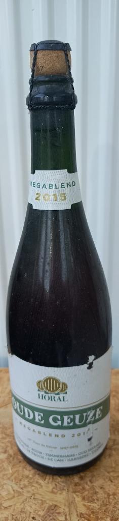 Une bouteille de Gueuze Horal Megablend 2015, Collections, Marques de bière, Bouteille(s), Enlèvement ou Envoi