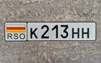 Nummerplaat Zuid-Ossetië, uniek!, Ophalen, Zo goed als nieuw