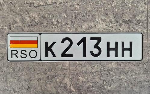 Nummerplaat Zuid-Ossetië, uniek!, Verzamelen, Automerken, Motoren en Formule 1, Zo goed als nieuw, Ophalen