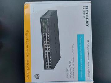 netgear gs324 24-port gigabit ethernet unmanaged switch, Enlèvement, Neuf