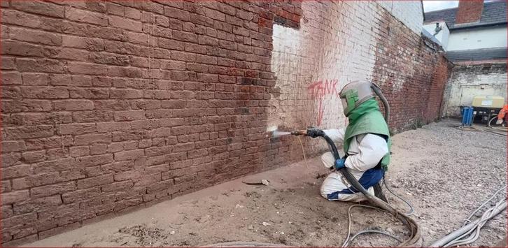 Zandstralen van baksteen, cement en metaal, Doe-het-zelf en Bouw, Overige Doe-Het-Zelf en Bouw, Ophalen of Verzenden