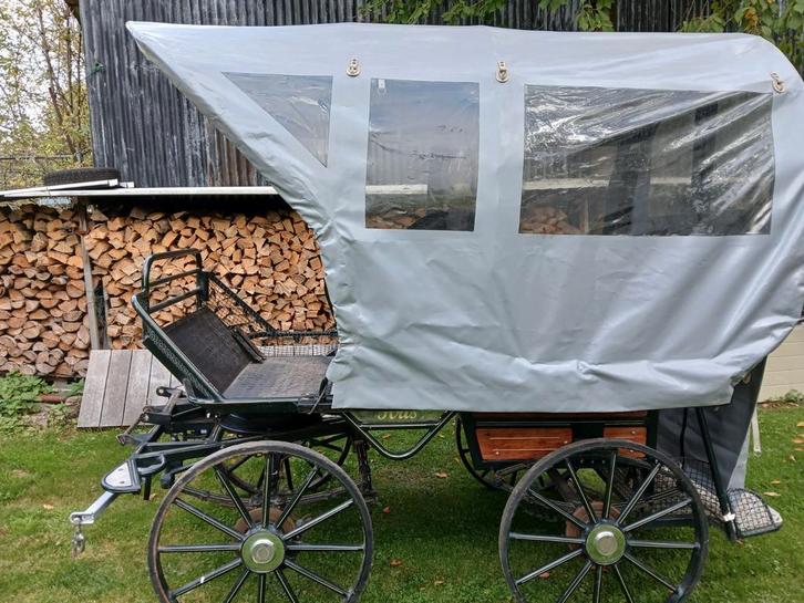 Kleine huifkar, Dieren en Toebehoren, Rijtuigen en Koetsen, Gebruikt, Overige typen, Paard