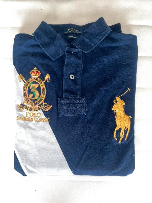 POLO RALPH LAUREN (maat M), Kleding | Heren, Polo's, Zo goed als nieuw, Maat 48/50 (M), Blauw, Ophalen of Verzenden