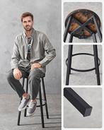 Industriële barkruk | met rugleuning | GRATIS LEVERING, Hobby en Vrije tijd, Overige Hobby en Vrije tijd, -, Verzenden, VASAGLE