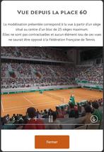 Roland Garros Quart de finale CAT OR, Tickets & Billets, Sport | Tennis, Une personne, Juin