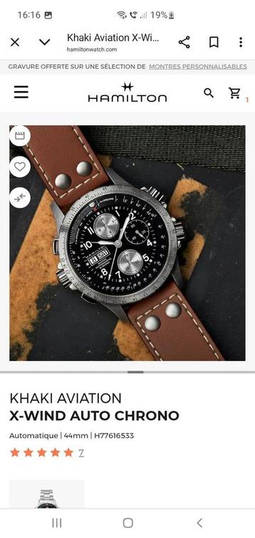 KHAKI Aviation X - Automatische windchrono beschikbaar voor biedingen