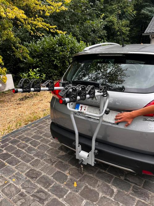 THULE fietsendrager op trekhaak, Auto diversen, Fietsendragers, Gebruikt, Trekhaakdrager, 3 fietsen of meer, Brede banden, Elektrische fiets