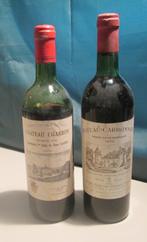 2 oude Franse Rode Wijn van het jaar 1975, Verzamelen, Wijnen, Frankrijk, Ophalen of Verzenden, Zo goed als nieuw, Rode wijn