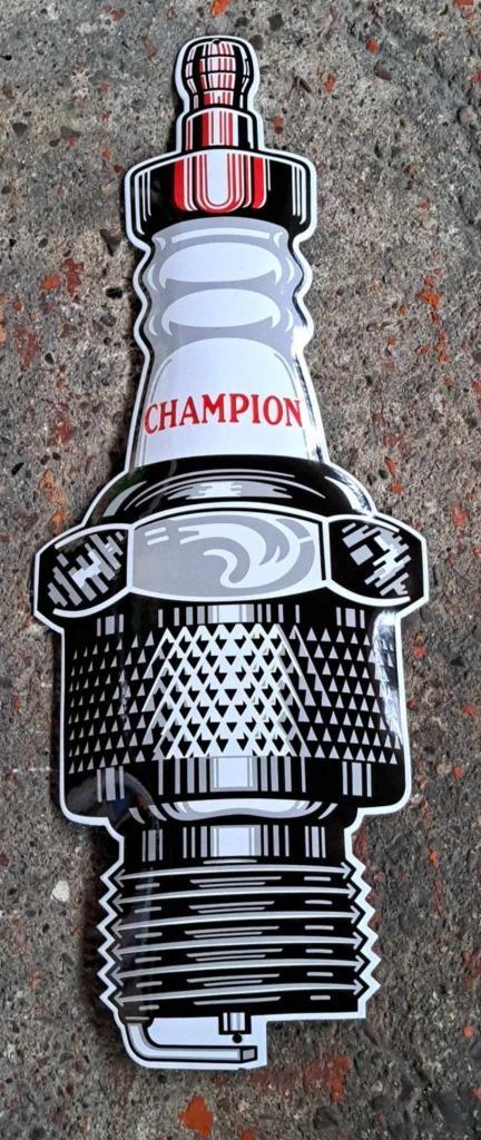 Champion bougie emaillen reclame bord en veel andere borden, Verzamelen, Merken en Reclamevoorwerpen, Zo goed als nieuw, Reclamebord