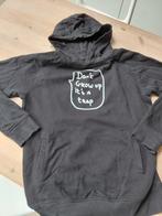 Grappige zwarte sweater - hoody Maat S, Ophalen, Zo goed als nieuw, Maat 46 (S) of kleiner