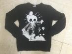 Longsleeve LC WAIKIKI 134 zwart verkleed design skelet, Gebruikt, Jongen of Meisje, Lc waikiki, Ophalen of Verzenden