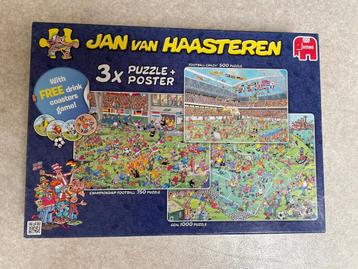 Jan Van Haasteren puzzeldoos 3x (500-750-1000 stukjes), Hobby en Vrije tijd, Denksport en Puzzels, Ophalen of Verzenden, Zo goed als nieuw