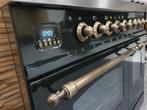 🔥Luxe Boretti Fornuis 90cm hoogglans zwart oud koper 2 oven, Elektronische apparatuur, Fornuizen, 60 cm of meer, Ophalen of Verzenden