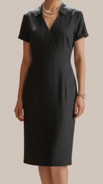 stijlvol kleedje van mer du nord, Kleding | Dames, Jurken, Zo goed als nieuw, Maat 38/40 (M), Grijs, Knielengte, Ophalen of Verzenden