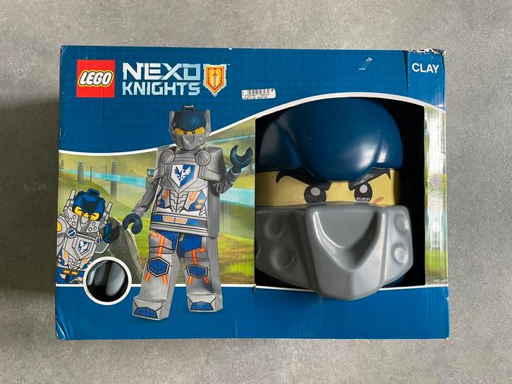 Lego verkleedpak kostuum ridder Clay Nexo Knights, Kinderen en Baby's, Carnavalskleding en Verkleedspullen, Gebruikt, Jongen, 122 t/m 128