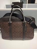 Akte/laptoptas in echt leder, incl. stoffen zak Coach, Ophalen, Zo goed als nieuw, Aktetas