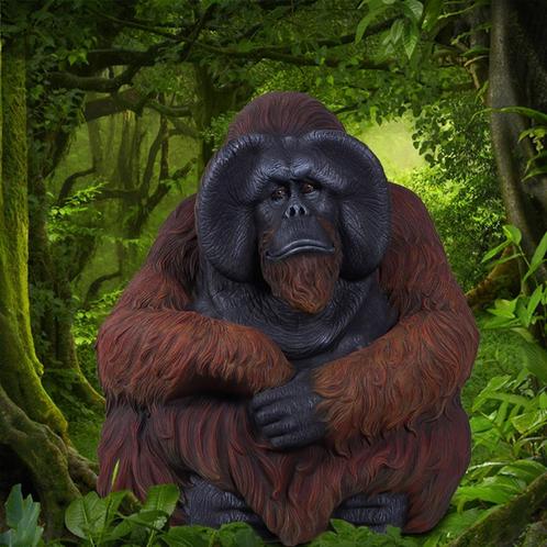 Sitting Orangutan – Aap 76.2 x 66.1 x 86.4 cm, Verzamelen, Dierenverzamelingen, Nieuw, Ophalen of Verzenden