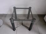 PETITE TABLE STYLE INDUSTRIEL VERRE/METAL, Ophalen, Gebruikt, Overige typen, 50 tot 100 cm