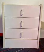 Wit kastje met laden, 3 ou 4 tiroirs, Enlèvement, Utilisé
