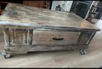 Salontafel op wielen, Ophalen, 100 tot 150 cm, 50 tot 100 cm, Zo goed als nieuw