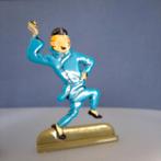 Kleine beschilderde metalen figuur van Kuifje, Verzamelen, Stripfiguren, Ophalen of Verzenden, Kuifje, Nieuw, Beeldje of Figuurtje