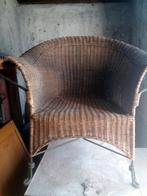 fauteuil ancien en osier, Maison & Meubles, Canapés | Salons, Comme neuf, Enlèvement, Osier ou Rotin