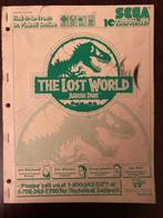 SEGA THE LOST WORLD (Jurassic Park) MANUAL, Verzamelen, Automaten | Flipperkasten, Ophalen of Verzenden, Zo goed als nieuw, Flipperkast