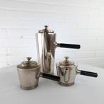 Art deco koffieset verzilverd Bauhaus stijl, Antiek en Kunst, Ophalen of Verzenden