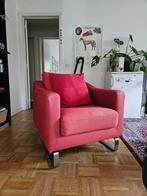 Leolux 2 rode stoelen, Huis en Inrichting, Stoelen, Ophalen, Gebruikt, Twee, Stof