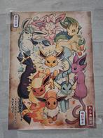 Pokémon Schilderijen Print op Canvas 50x70cm, Enlèvement, Neuf, Autres types, Foil
