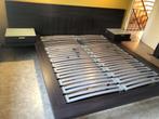 bed  1.60 m x 2 meter, Huis en Inrichting, 160 cm, Modern, Bruin, Zo goed als nieuw