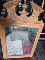Leuke oud franse spiegel met kuif, Antiek en Kunst, Ophalen