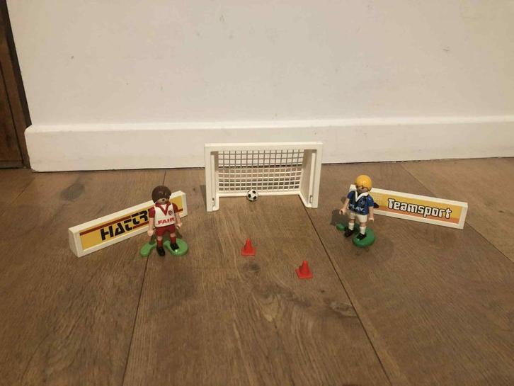 Playmobil voetbalspelerset met draagtas, Kinderen en Baby's, Speelgoed | Playmobil, Zo goed als nieuw, Complete set, Ophalen