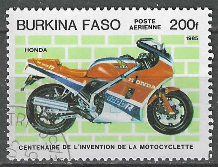 Burkina Faso 1985 - Yvert 292PA - 100 jaar Moto (ST), Postzegels en Munten, Postzegels | Afrika, Gestempeld, Verzenden
