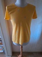 V.Code Paris geel shirt met bijtjes Large, Taille 42/44 (L), Manches courtes, V.Code, Comme neuf