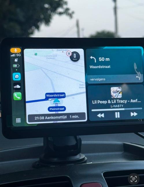 CarPlay / Android Auto - Lanu auto scherm, Auto diversen, Autonavigatie, Zo goed als nieuw, Ophalen of Verzenden