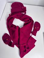 Babymuts, sjaal & wantjes – nieuw – bordeaux – acryl, Garçon ou Fille, Enlèvement ou Envoi, 146 à 152, Comme neuf