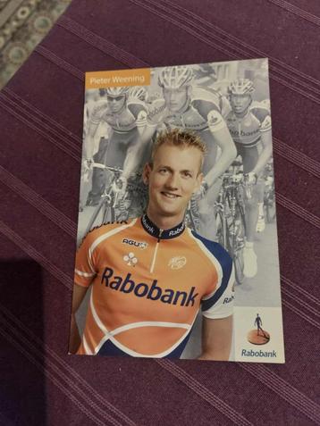 Wielerkaart : Pieter Weening / Rabobank beschikbaar voor biedingen