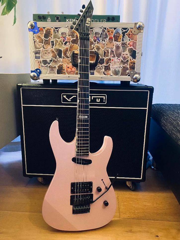 ESP LTD Mirage '87 Deluxe rose nacré - sondage d'intérêt, Musique & Instruments, Instruments à corde | Guitares | Électriques