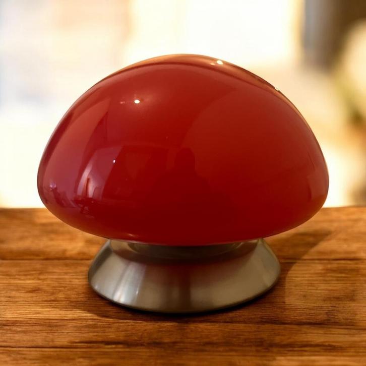 Junis linhai paddestoel lamp Vintage, Huis en Inrichting, Lampen | Tafellampen, Zo goed als nieuw, Glas, Ophalen of Verzenden