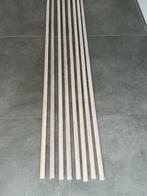 Plintjes / latten eik fineer 2m40 Nieuw, 200 à 250 cm, Chêne, Enlèvement, Moulures