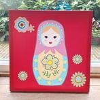 Matryoshka (Russische pop) rode canvasprint., Ophalen, Zo goed als nieuw, Rood