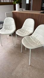3 witte eetstoelen Bontempi, Ophalen, Zo goed als nieuw