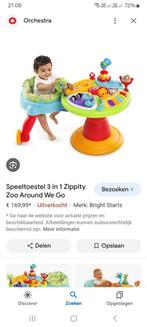 Brightstars speeltafel zippity zoo met zit, Kinderen en Baby's, Zo goed als nieuw, Ophalen