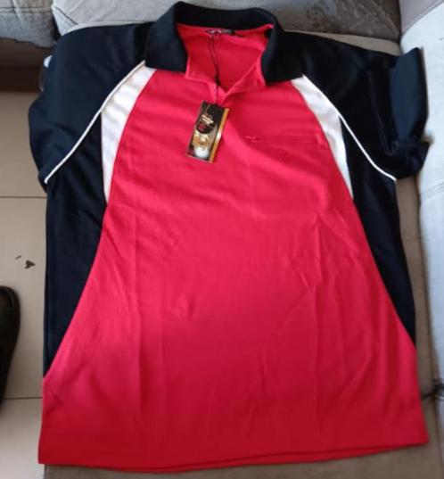 Polo XL noir/blanc/rouge NEUF, Kleding | Heren, Polo's, Nieuw, Maat 56/58 (XL), Rood, Ophalen of Verzenden