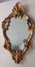 Ancien miroir en résine doré style Louis XV, Antiquités & Art, Moins de 50 cm, Enlèvement ou Envoi, Moins de 100 cm, Autres formes