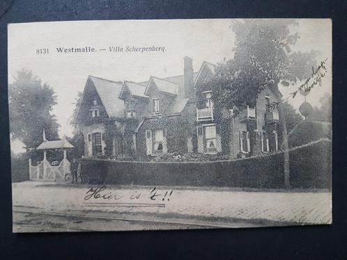 Postkaart Westmalle Villa Scherpenberg, Verzamelen, Postkaarten | België, Gelopen, Antwerpen, Voor 1920, Ophalen of Verzenden